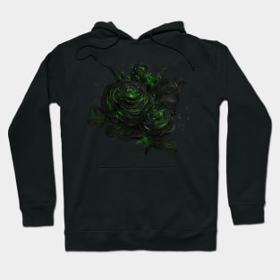 Sparkling roses - green option Hoodie